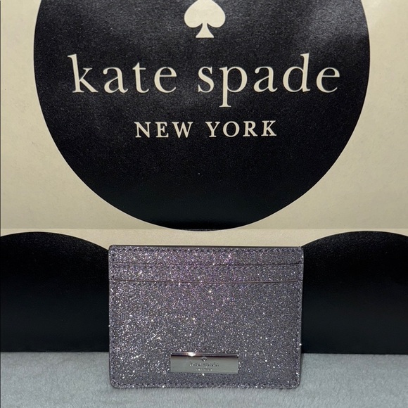 kate spade Accessories - Kate Spade Kenzie Glitter Small Card Holder